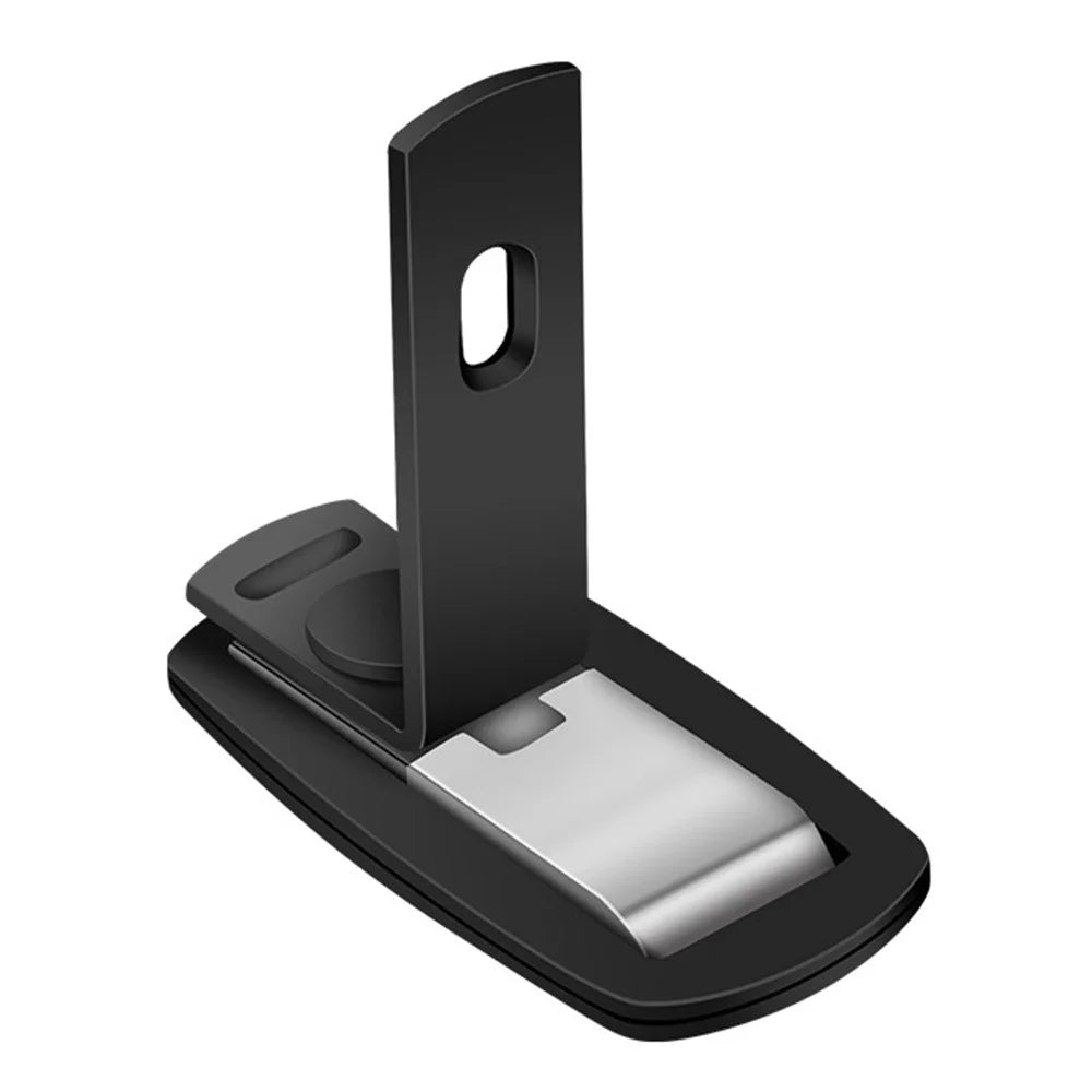 No Drilling Strong Magnet L-Shaped Doorstop Ultra Thin Floor Mount Magnetic Door Stopper - 1