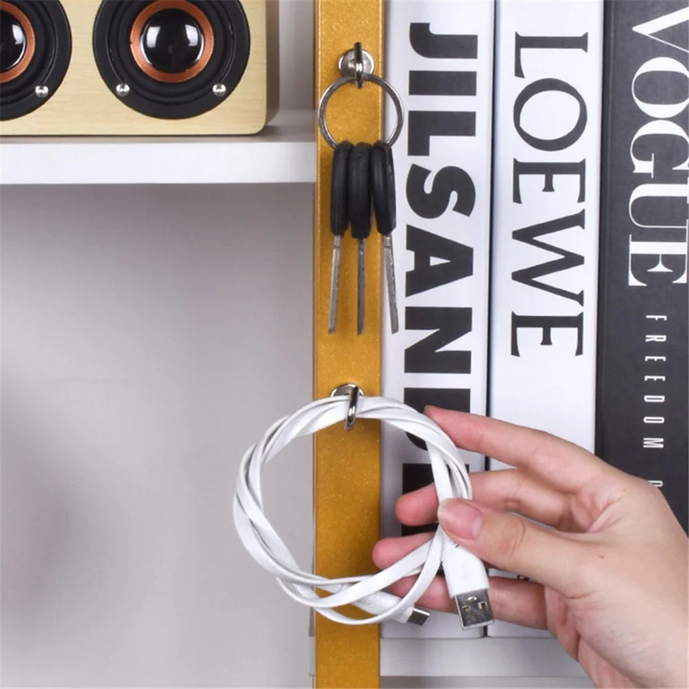 No Drilling Magnetic Hooks Hard Magnetic Hangers for Home Kitchen, Refrigerator, Office - 3