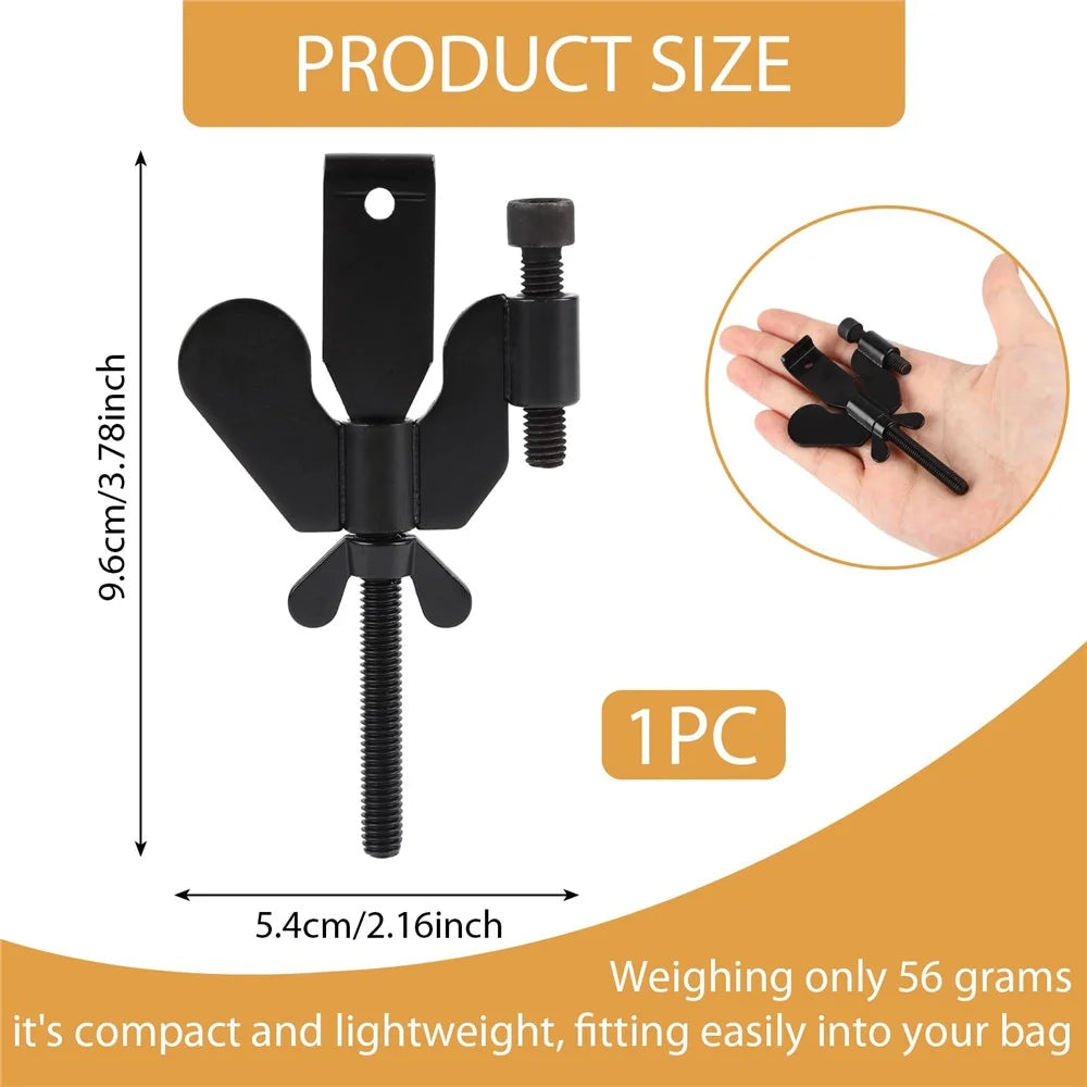 Adjustable Door Stopper for Hotel Rental Security Manganese Steel Safety Lock Door Wedge - 7