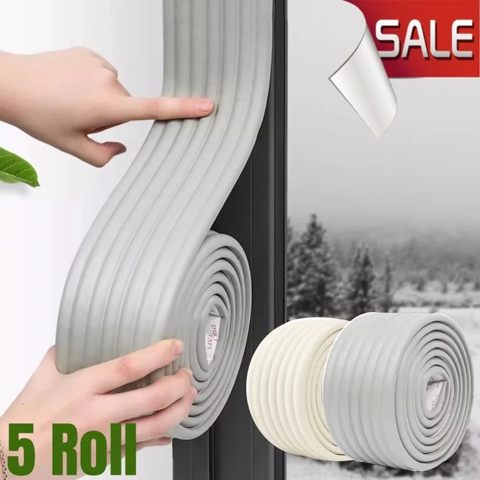 Window Sealing Strip Weather Stripping Tape Draft Stopper Insulation Self-Adhesive for Door / Window Gaps - White - 2