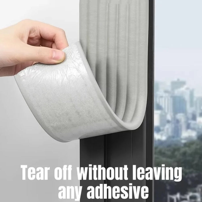 Window Sealing Strip Weather Stripping Tape Draft Stopper Insulation Self-Adhesive for Door / Window Gaps - White - 3