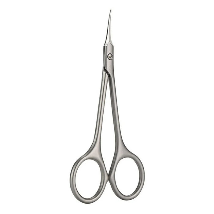Curved Tip Cuticle Scissors for Nail Care Precision Trimming Manicure Tool Stainless Steel - Silver - 1