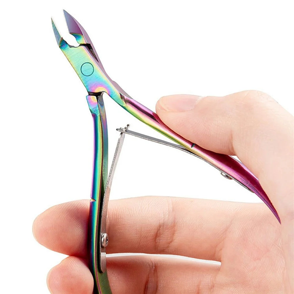 Professional Nail Care Manicure Cuticle Trimmer  /  Nail Clipper  /  Ingrown Toenail Tool - Silver - 2