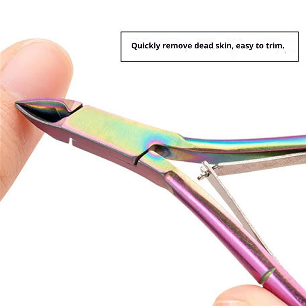 Professional Nail Care Manicure Cuticle Trimmer  /  Nail Clipper  /  Ingrown Toenail Tool - Silver - 3