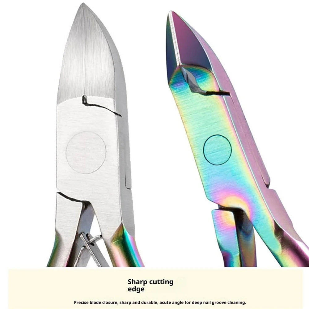 Professional Nail Care Manicure Cuticle Trimmer  /  Nail Clipper  /  Ingrown Toenail Tool - Silver - 4