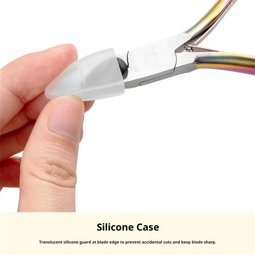 Professional Nail Care Manicure Cuticle Trimmer  /  Nail Clipper  /  Ingrown Toenail Tool - Silver - 5