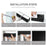 60 x 150cm Self Adhesive No Drill Pleated Blinds Non-Woven Semi-Blackout Shades for Conference Room  /  Study - Black - 6