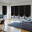 90 x 180cm Self Adhesive No Drill Pleated Blinds Non-Woven Semi-Blackout Shades for Conference Room  /  Study - Black - 3