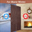 80 x 210cm Winter Thermal Insulated Magnetic Door Curtain No Drilling Rhombus Texture Windproof Doorway Screen - Coffee - 4