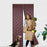 120 x 210cm Winter Thermal Door Curtain Magnetic Adhesive Windproof Partition Curtain No Drilling Required for Home - Coffee - 1