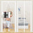 80 x 210cm Magnetic Screen Door Curtain Mesh Insect Barrier No Drilling Privacy Divider for Kitchen / Bedroom - Black - 3