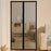 80 x 210cm Magnetic Screen Door Curtain Mesh Insect Barrier No Drilling Privacy Divider for Kitchen / Bedroom - Black - 5