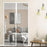 80 x 210cm Magnetic Screen Door Curtain Mesh Insect Barrier No Drilling Privacy Divider for Kitchen / Bedroom - Black - 6