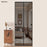 90 x 210cm Magnetic Screen Door Curtain Mesh Insect Barrier No Drilling Privacy Divider for Kitchen / Bedroom - Black - 1