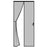 90 x 210cm Magnetic Screen Door Curtain Mesh Insect Barrier No Drilling Privacy Divider for Kitchen / Bedroom - Black - 4