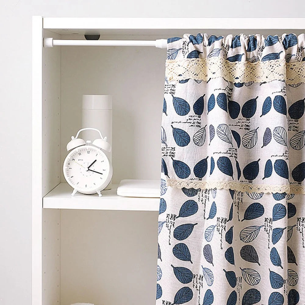 30-50CM Expandable Towel Curtain Rod Tension Rod No Drill Telescopic Wardrobe Clothes Hanger Pole - 2