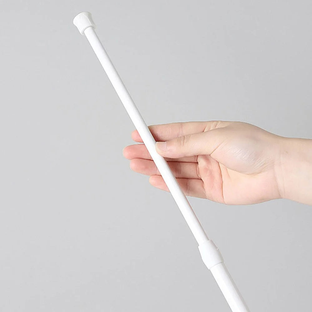 30-50CM Expandable Towel Curtain Rod Tension Rod No Drill Telescopic Wardrobe Clothes Hanger Pole - 5