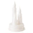 Electroplating LED Electronic Candle Light Rechargeable Flameless Candle Safe Convenient for Party Home Decor - White - 1