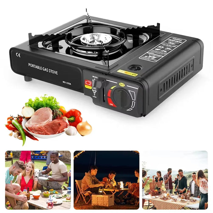 Portable Butane Gas Stove Dual-Use Camping Stove with Carry Bag for Outdoor Cooking  /  Hiking  /  Backpacking - 4