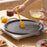 34cm Thickened Maifanite Non Stick Grill Pan Quick Heat Conduction Baking Tray Even Heat Distribution - Black - 3