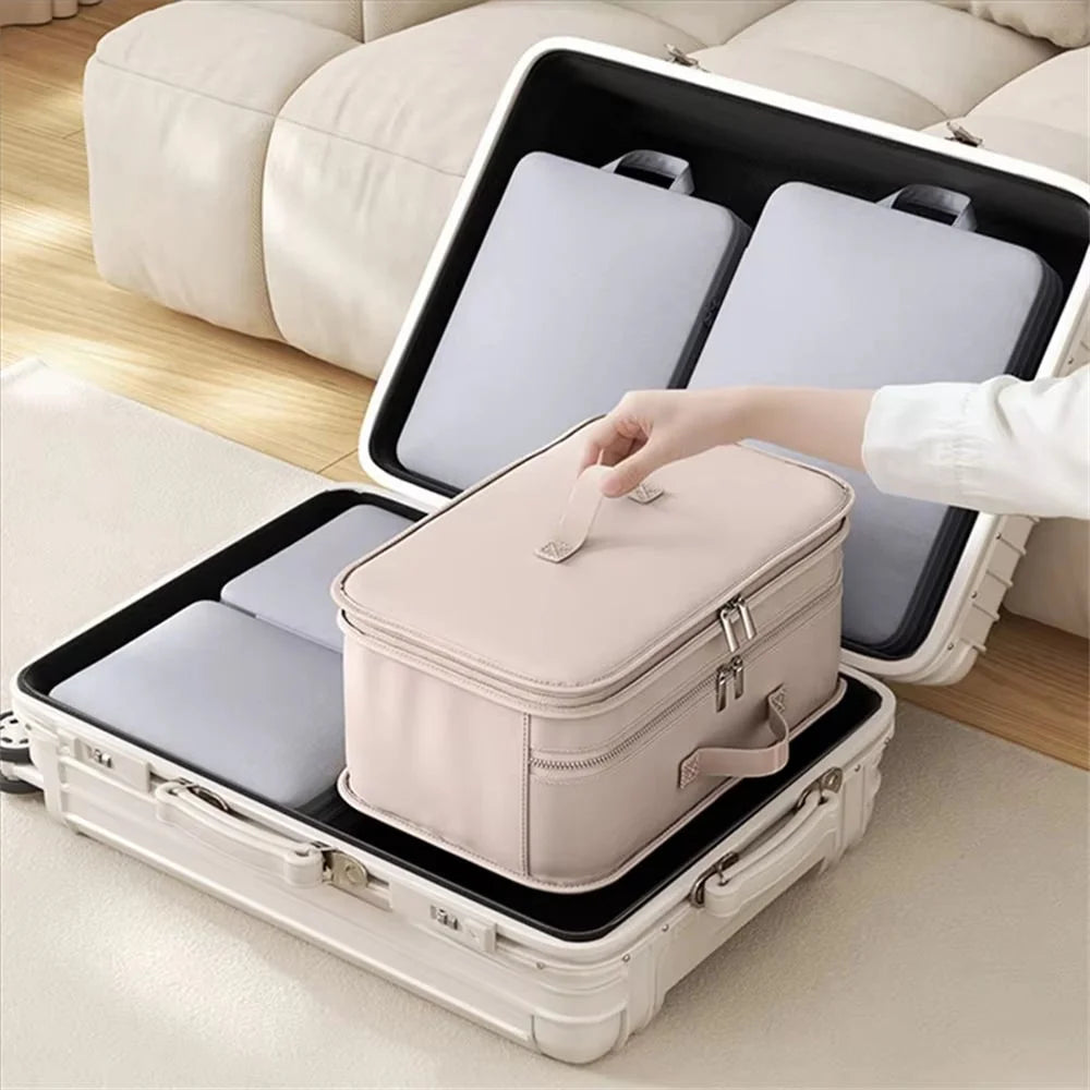 Polyester Hanging Bag 5 Layer Partition Storage Bag Large Capacity for Socks Shirts Jackets - 6