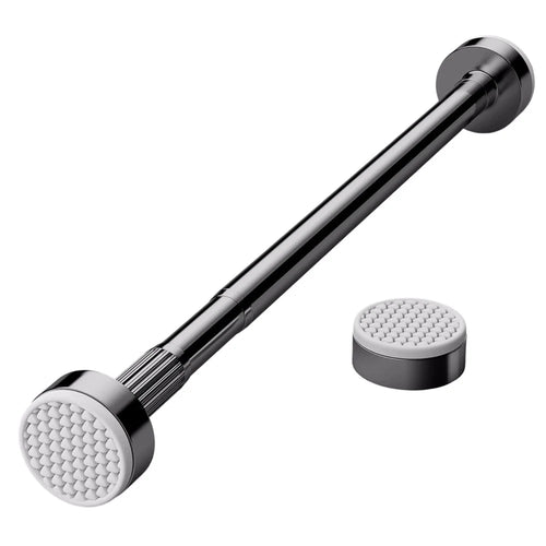 27MM Diameter 1.6-2.5M Extendable Clothesline Pole Stainless Steel Curtain Rod for Bathroom / Balcony - Original Color - 1