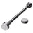 27MM Diameter 1.6-2.5M Extendable Clothesline Pole Stainless Steel Curtain Rod for Bathroom / Balcony - Original Color - 1