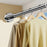 27MM Diameter 1.6-2.5M Extendable Clothesline Pole Stainless Steel Curtain Rod for Bathroom / Balcony - Original Color - 3