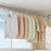 27MM Diameter 1.6-2.5M Extendable Clothesline Pole Stainless Steel Curtain Rod for Bathroom / Balcony - Original Color - 4