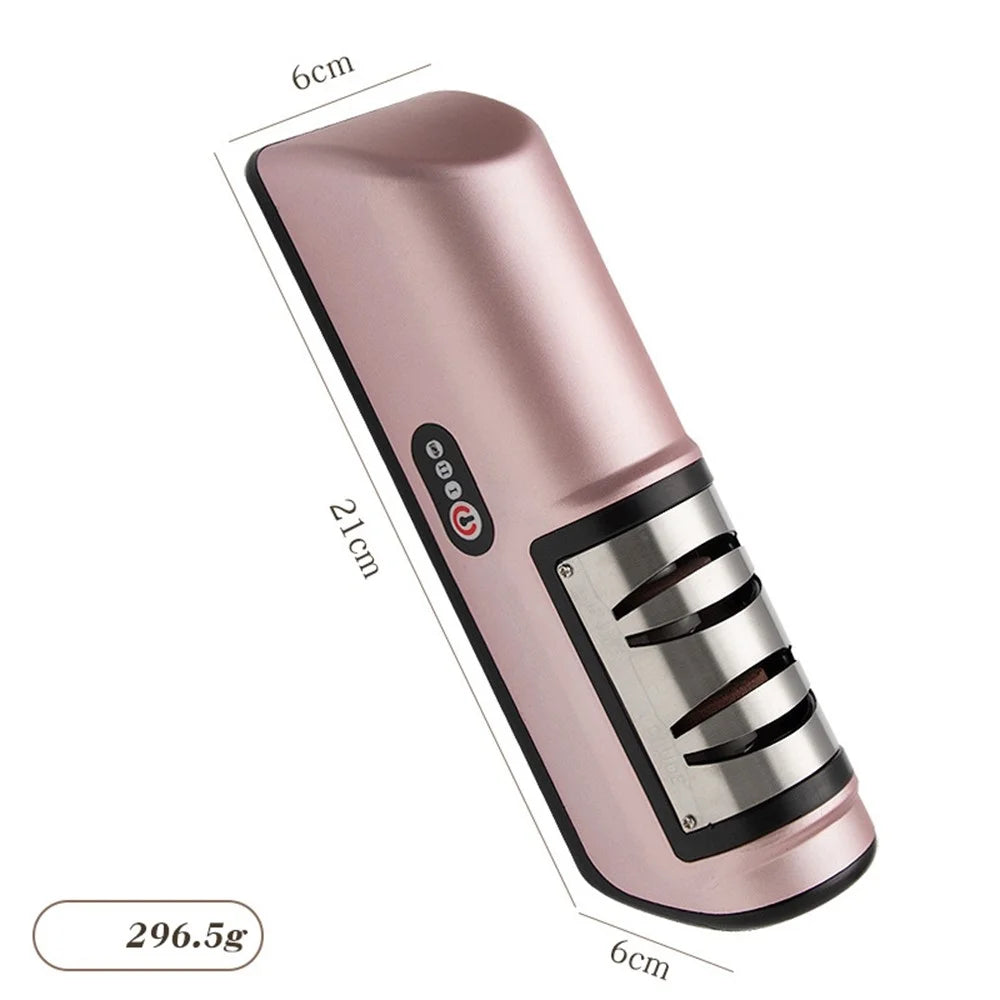Electric Sharpener Multi-Function Automatic Knife Sharpening Machine for Home - Pink - 3