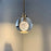 Crystal Moon Pendant Light 5W LED 3 Colors Light for Kitchen Bedroom Living Room - Black - 3