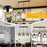Pendant Light Rectangle Ceiling Plate with 3 Lighting Metal Cage Lampshade (E27 Lamp Cap, without Bulb) - 3