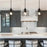 Pendant Light Rectangle Ceiling Plate with 3 Lighting Metal Cage Lampshade (E27 Lamp Cap, without Bulb) - 7