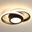 Round LED Ceiling Light 3 Color Temperatures Flush Mount Light for Kitchen Bedroom Laundry Closet Room - Black - 1