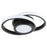Round LED Ceiling Light 3 Color Temperatures Flush Mount Light for Kitchen Bedroom Laundry Closet Room - Black - 2