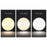 Round LED Ceiling Light 3 Color Temperatures Flush Mount Light for Kitchen Bedroom Laundry Closet Room - Black - 3