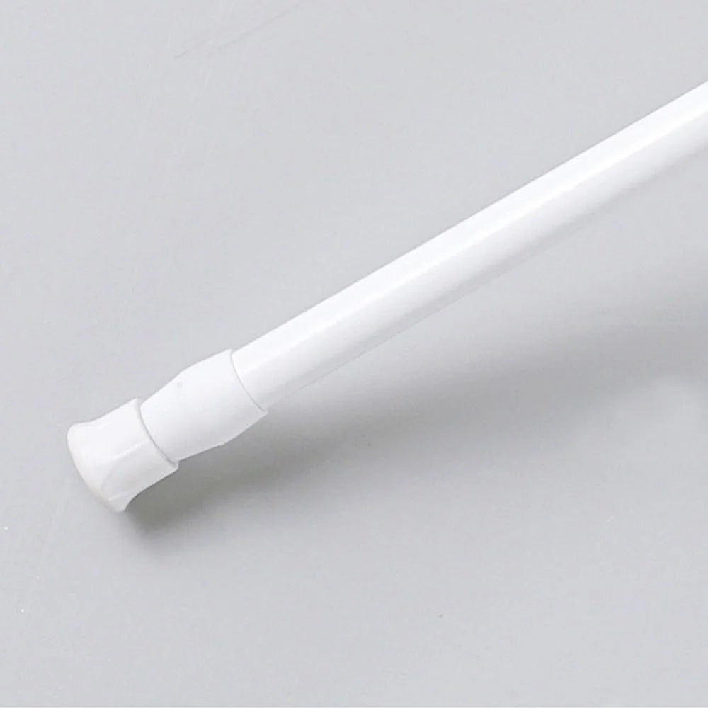 50-90CM Expandable Curtain Rod Tension Rod No Drill Wardrobe Clothes Hanger Rod with 2 Rod Holders - 7