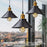 3-head Vintage Pendant Light for Kitchen Dining Bedroom Loft Russia Pendant Lamp Compatible with E27 Bulb (No Bulb) - 3