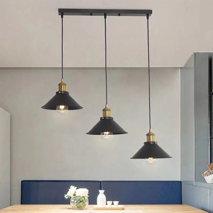 3-head Vintage Pendant Light for Kitchen Dining Bedroom Loft Russia Pendant Lamp Compatible with E27 Bulb (No Bulb) - 6