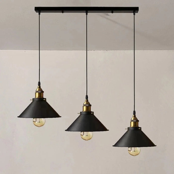 3-head Vintage Pendant Light for Kitchen Dining Bedroom Loft Russia Pendant Lamp Compatible with E27 Bulb (No Bulb) - 7