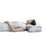 Ultra Soft Memory Foam Pillow Ergonomic Neck Support Cervical Pillow for Side Sleepers - Silver White - 2
