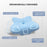 Ultra Soft Memory Foam Pillow Ergonomic Neck Support Cervical Pillow for Side Sleepers - Silver White - 6