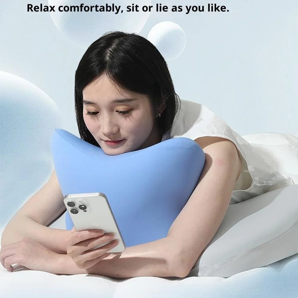 Memory Foam Pillow for Prone Sleeping Gaming Multifunctional Cervical Support Cushion - Violet - 2