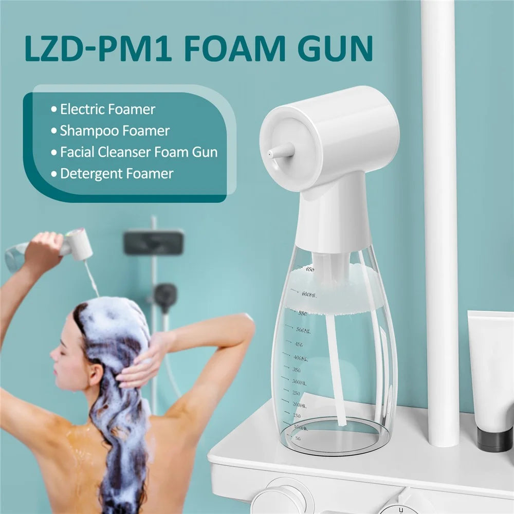 Color-Changing Light Electric Soap Foam Dispenser Auto Foaming Machine for Home / Bathroom - 2