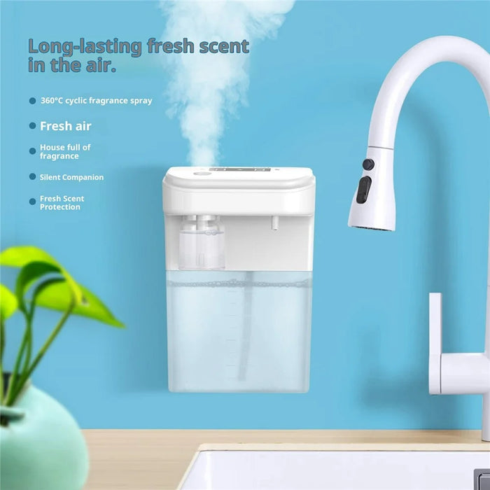 2 in 1 450ml Foaming Aromatherapy Dispenser Infrared Auto Sensor Handwash Soap Dispenser - 6