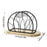 Creative Tabletop Napkin Holder Stand Hollow Knife Fork Spoon Shape Iron Tissue Dispenser for Restaurant Cafe Bar - 6