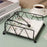 Iron Tissue Storage Holder Square Diamond Napkin Stand for Cafe Hotel Restaurant - Black - 2