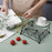 Iron Tissue Storage Holder Square Diamond Napkin Stand for Cafe Hotel Restaurant - Black - 6