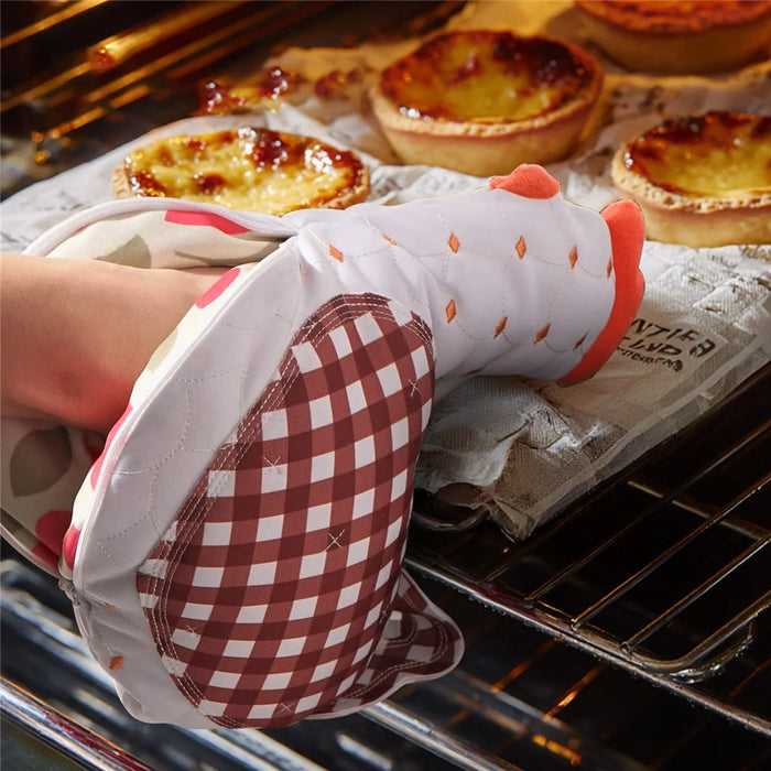 CLS 1 Pc Heat Resistant Baking Glove Anti Scald Microwave Oven BBQ Glove Anti Slip - 3