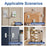 FQ23 Fingerprint Chain Safety Lock Child Pet Proof with Electronic Key for Refrigerator Window Sliding Door - Black - 7